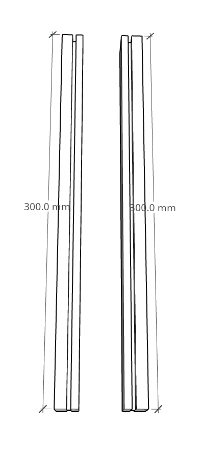 DeWALT DWE 7492 Parallelanschlag Gleitschiene